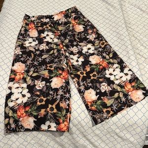 INC Floral Wide Leg Culottes